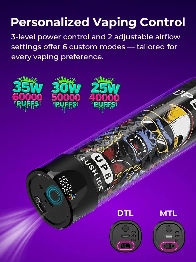 UPENDS UP8 – 60 000 Zaciągnięć, 10 Aromatów