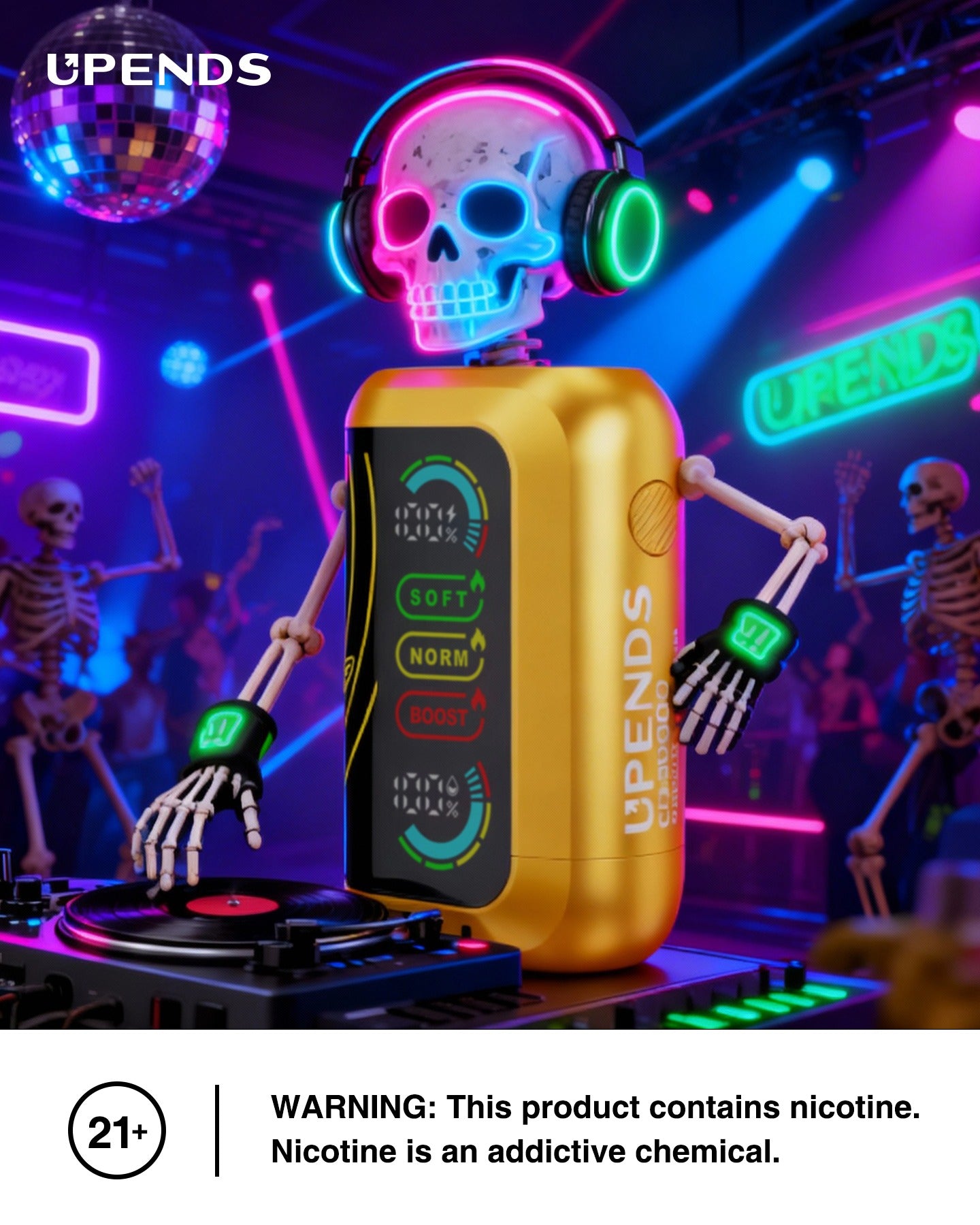 UPENDS CD30000 – 30 000 Zaciągnięć, 10 Aromatów