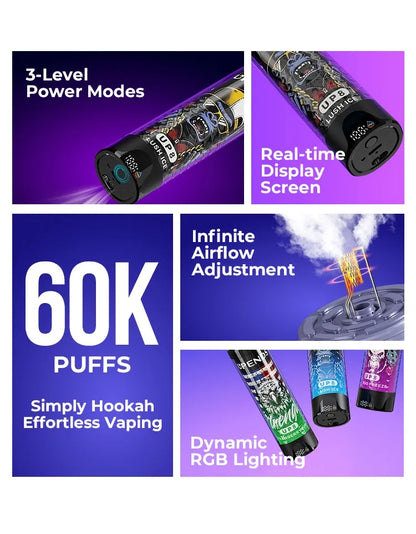 UPENDS UP8 – 60 000 Zaciągnięć, 10 Aromatów