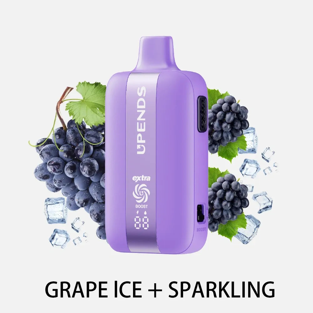 UPENDS UP7 – 35 000 Zaciągnięć, Podwójny Smak, Grape Ice + Sparkling